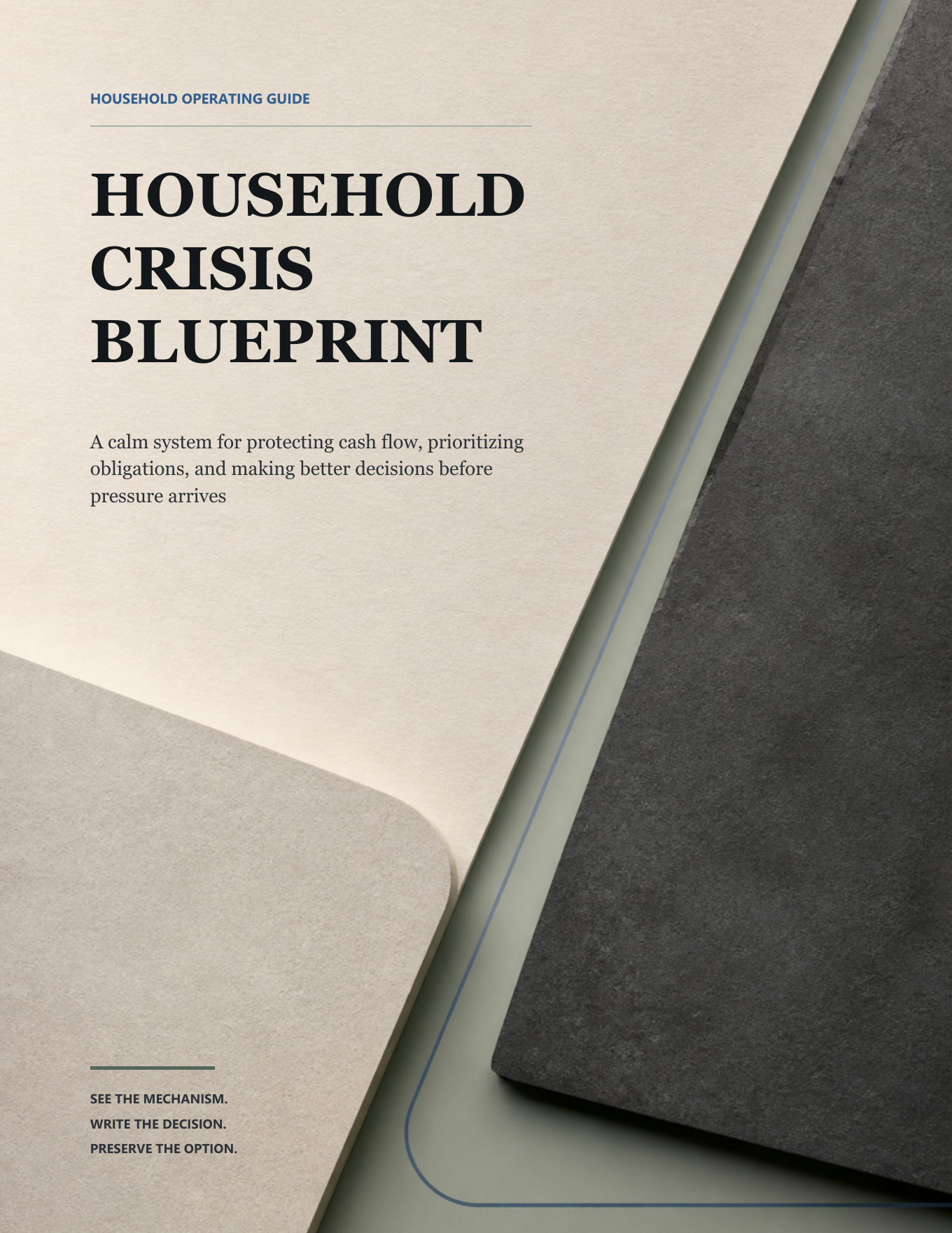 Household Crisis Blueprint ebook cover